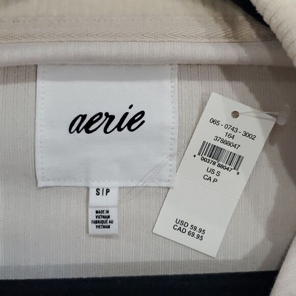 Aerie Cropped Corduroy Lightweight Jacket Size S - Picture 8 of 10
